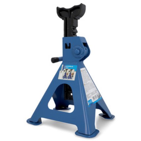 cartrend Chandelle de support, capacité : 2.000 kg, bleu