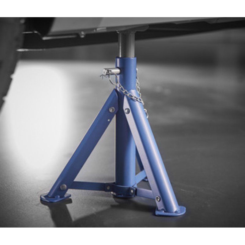 cartrend Chandelle de support, capacité : 2.000 kg, bleu