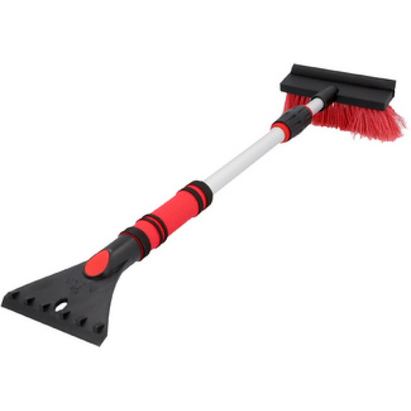 NIGRIN Gratte-givre avec balai à neige, 610 mm, noir / rouge