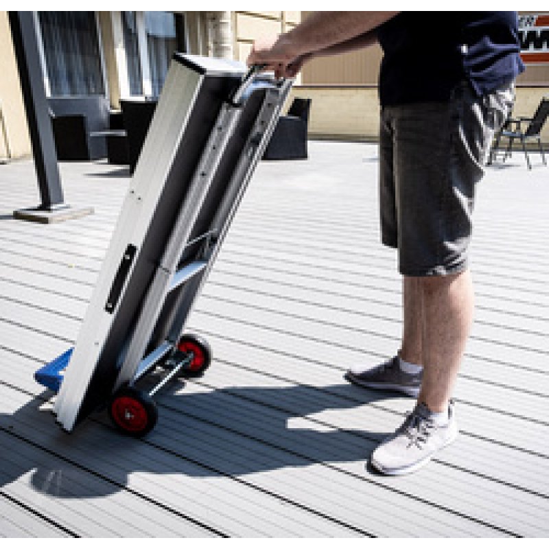 BRÜDER MANNESMANN Diable de transport en alu, capacité de