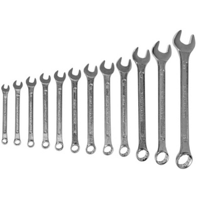 BRÜDER MANNESMANN Jeu de clés à fourche, 12 pièces