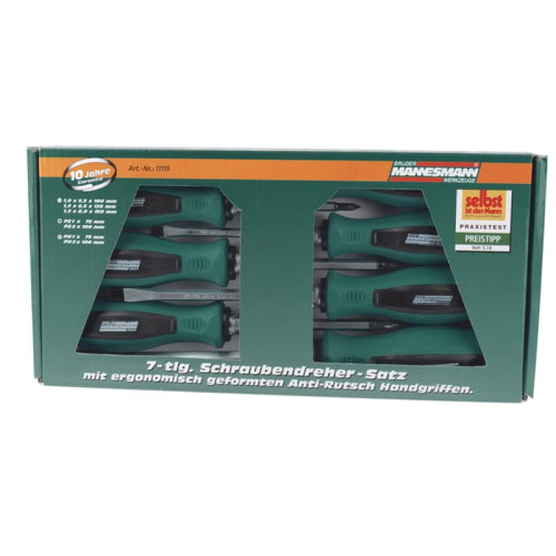 BRÜDER MANNESMANN M11115 manual screwdriver Set Straight screwdriver