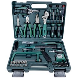 BRÜDER MANNESMANN Jeu d'outils, 74 pièces, dans un coffret