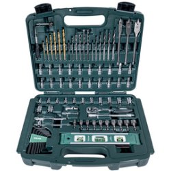 BRÜDER MANNESMANN Jeu d'outils, 163 pièces, caisse à outils