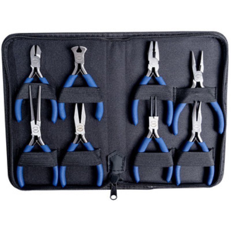 BRÜDER MANNESMANN Kit de pinces pour électronique, 8 pièces