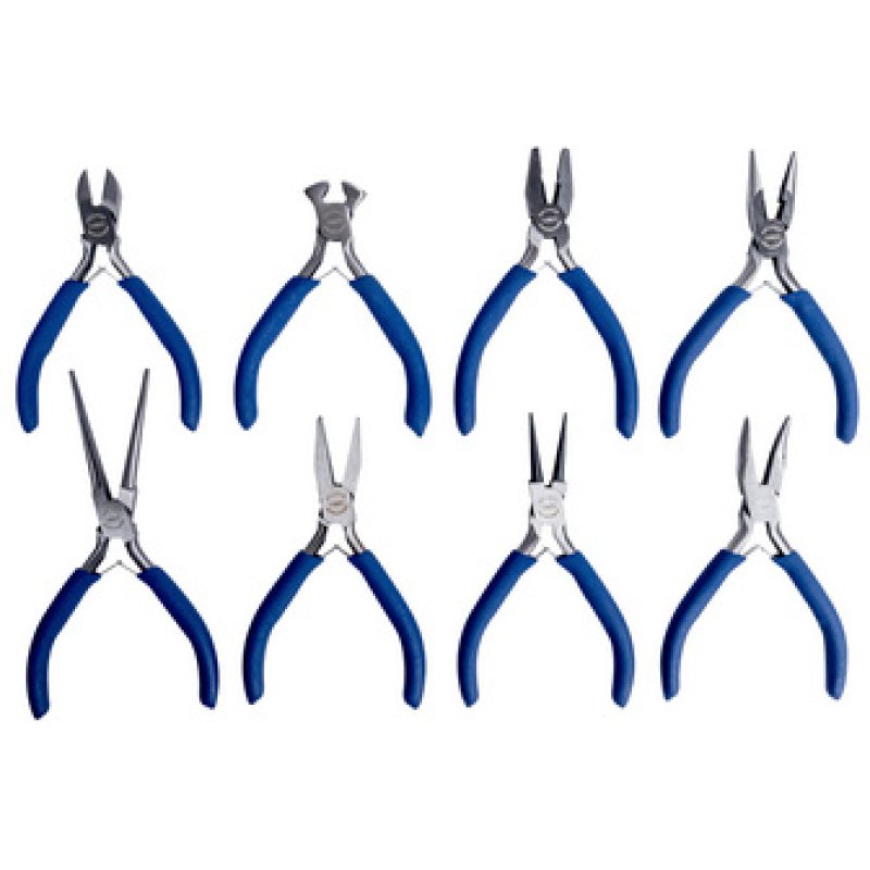 BRÜDER MANNESMANN Kit de pinces pour électronique, 8 pièces