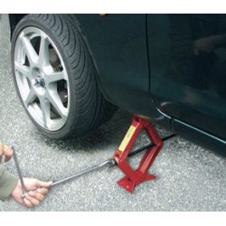 BRÜDER MANNESMANN Cric pour voiture avec manivelle, 1,5 t