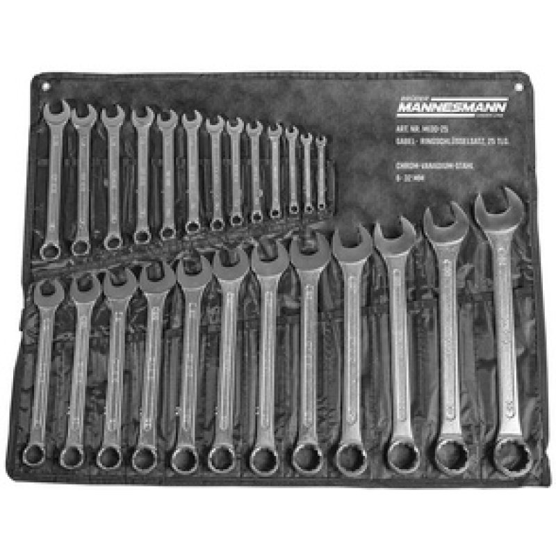 BRÜDER MANNESMANN Ringmaulschlüssel-Satz, 25-tlg, 7-32 mm