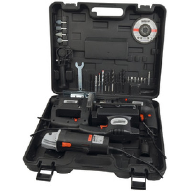 BRÜDER MANNESMANN Kit d'outils électroportatifs, 4 pièces