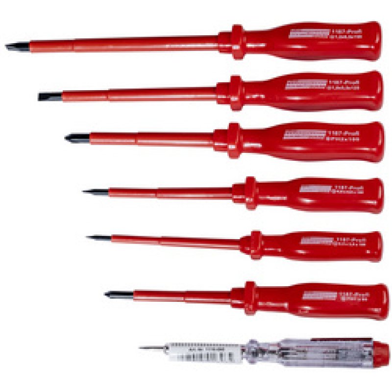 BRÜDER MANNESMANN Kit de tournevis VDE, 7 pièces