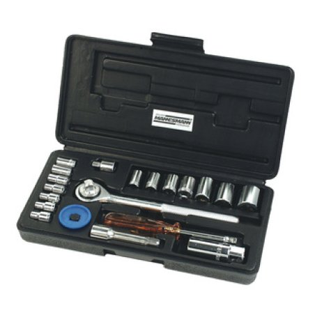 BRÜDER MANNESMANN Jeu de douilles 1/4" 3/8", 20 pièces