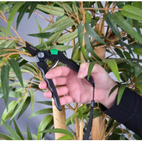BRÜDER MANNESMANN Sécateur Bypass, noir/vert