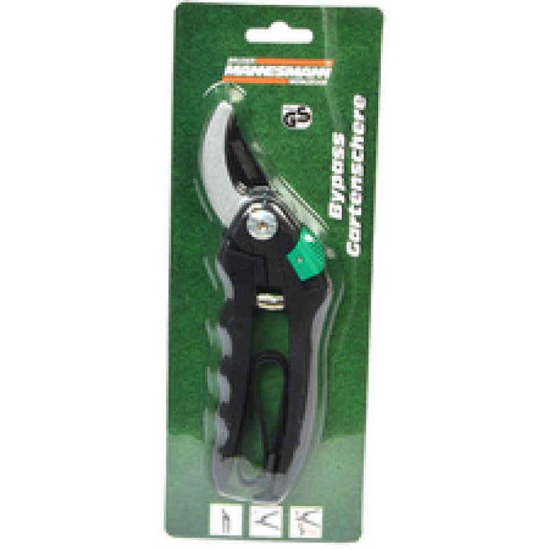 BRÜDER MANNESMANN Sécateur Bypass, noir/vert