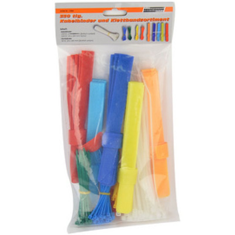 BRÜDER MANNESMANN Set d'attaches de câble & de bandes