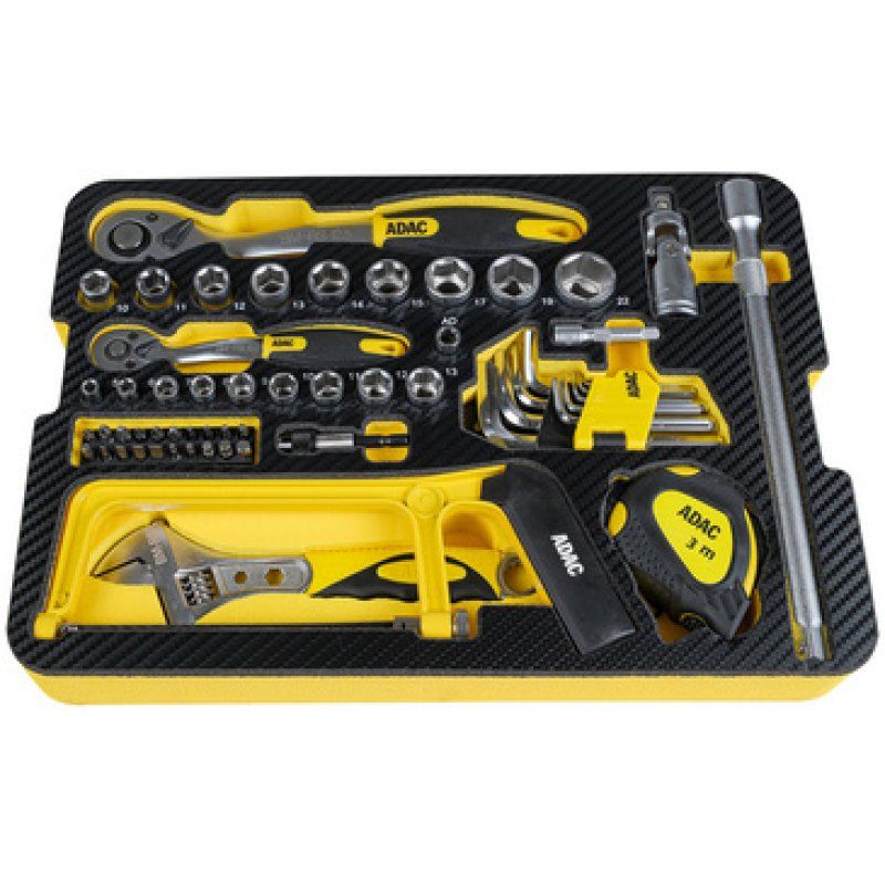 BRÜDER MANNESMANN Jeu d'outils ADAC, mallette de 77 pièces