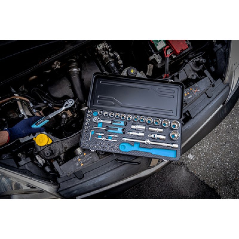 QUANTOOL Jeu de douilles & embouts, coffret de 56 pièces