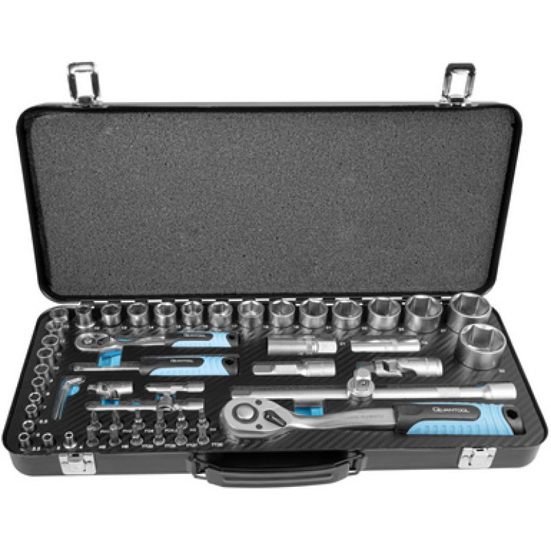 QUANTOOL Jeu de douilles & embouts, coffret de 56 pièces