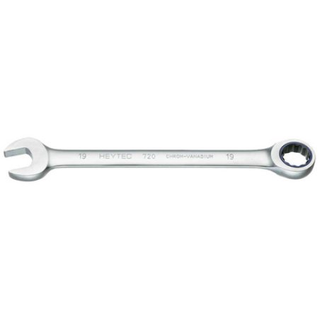 HEYTEC Clé plate à cliquet, 16 mm, longueur: 207 mm