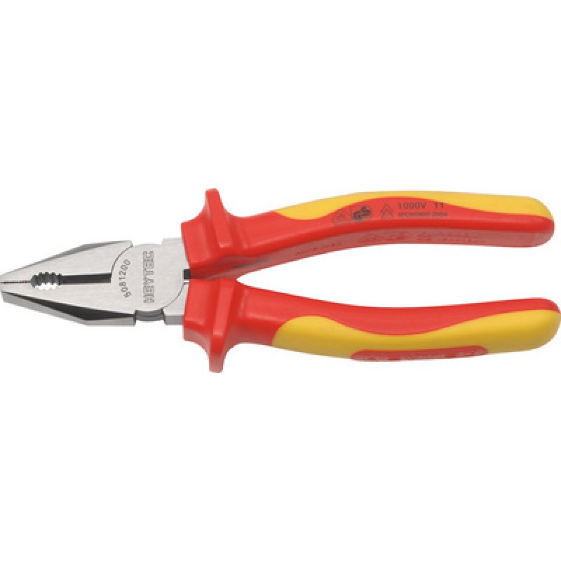 HEYTEC Pince universelle VDE, rouge / jaune