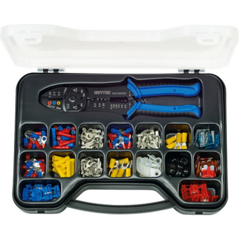 HEYTEC Kit de pince à sertir, 249 pièces