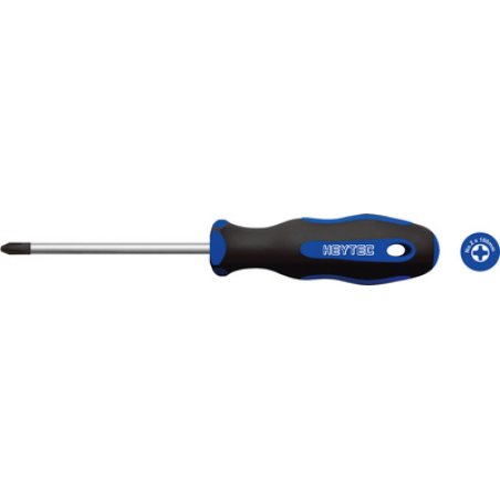 HEYTEC Tournevis, Pozidriv, PZ 1, noir / bleu