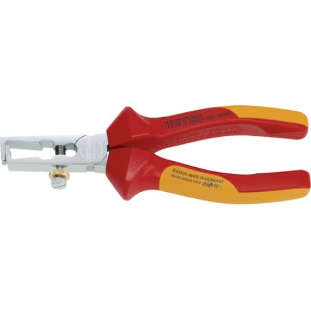 HEYCO Pince à dénuder VDE, longueur: 160 mm, rouge/jaune