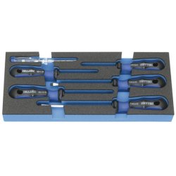HEYTEC Module* Jeu de tournevis, 6 pièces, noir / bleu