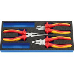 HEYTEC Module* Jeu de pinces VDE, 3 pièces