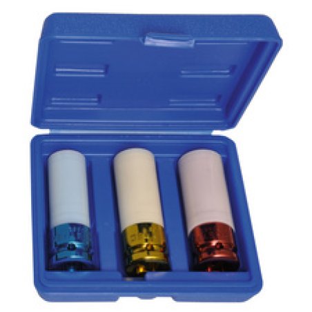 HEYTEC Jeu de clés à douille Impact, 85 mm, 3 pièces