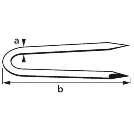 suki. Cavaliers pour clôture 2,5 x 25 mm, acier galvanisé,