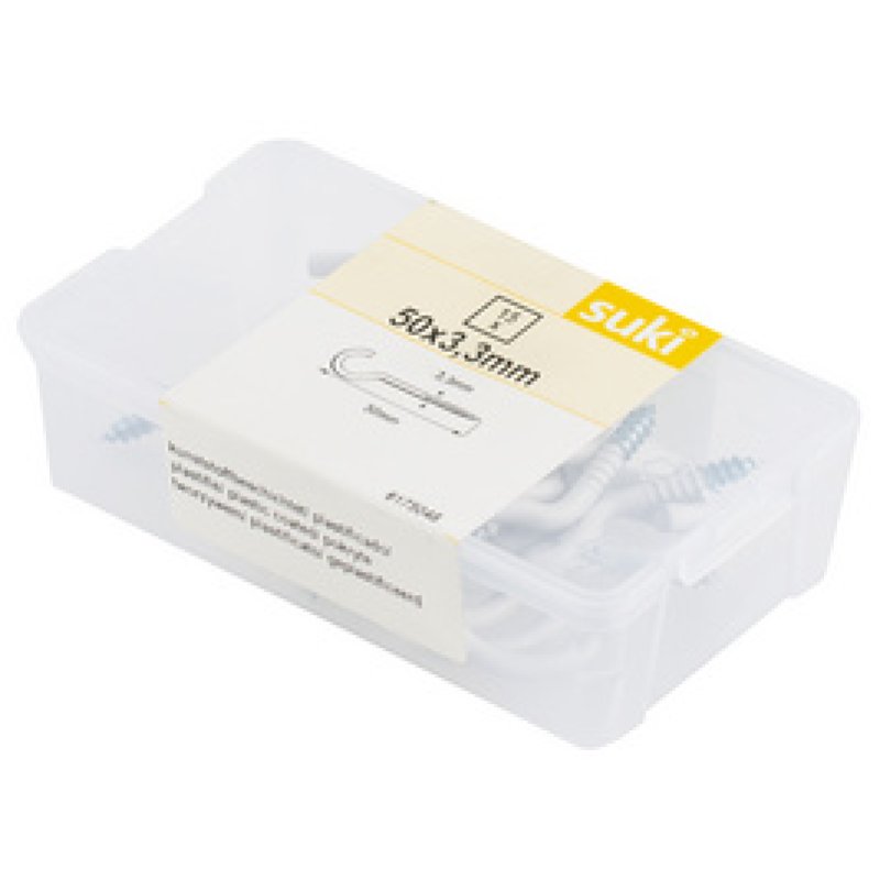 suki. Crochet pour tableau, droit, 50 x 3,8 mm, galvanisé,