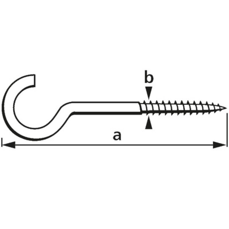 suki. Crochet pour corde à linge, 80x5,2x26 mm, contenu: 10