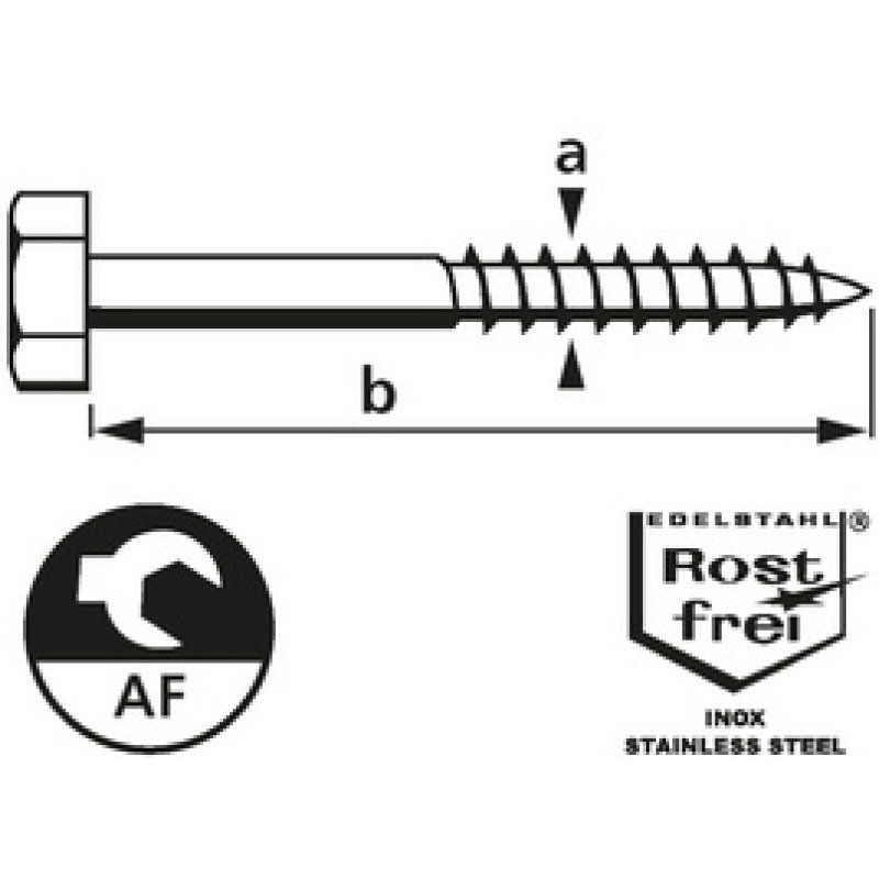 suki. Tire fond, acier inoxydable, 10x60 mm, 10 pièces,