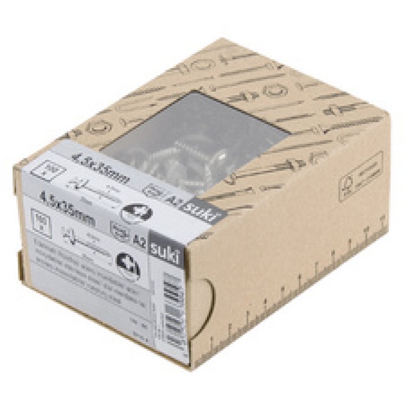 suki. Vis à tôle 4,5x25 mm, PZ2, 25 pièces