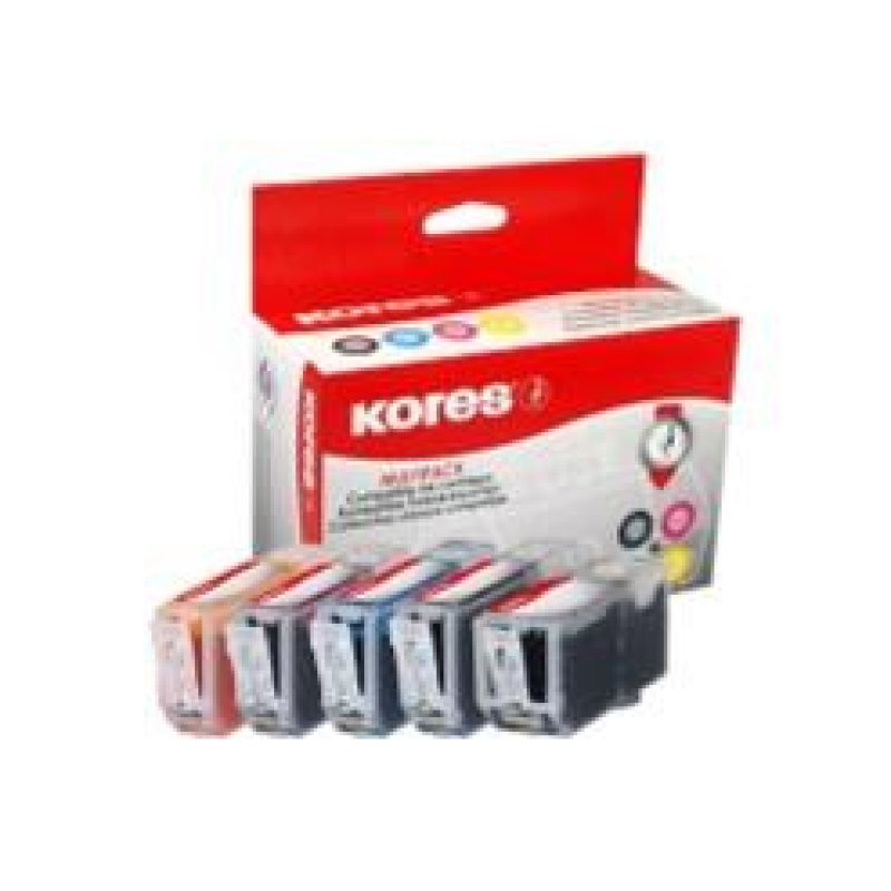Kores G1508KIT ink cartridge Photo black, Photo cyan, Photo magenta, Photo yellow