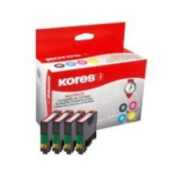 Kores G1607KIT cartouche d'encre Photo noire, Photo cyan, Photo magenta, Jaune photo