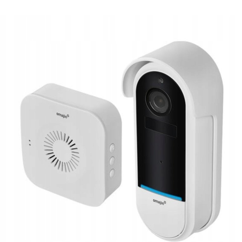 Wireless video doorbell OMAJIN OVD-01-EU White Black