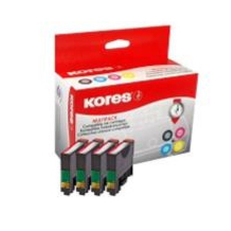 Kores G1617KIT cartouche d'encre Photo noire, Photo cyan, Photo magenta, Jaune photo