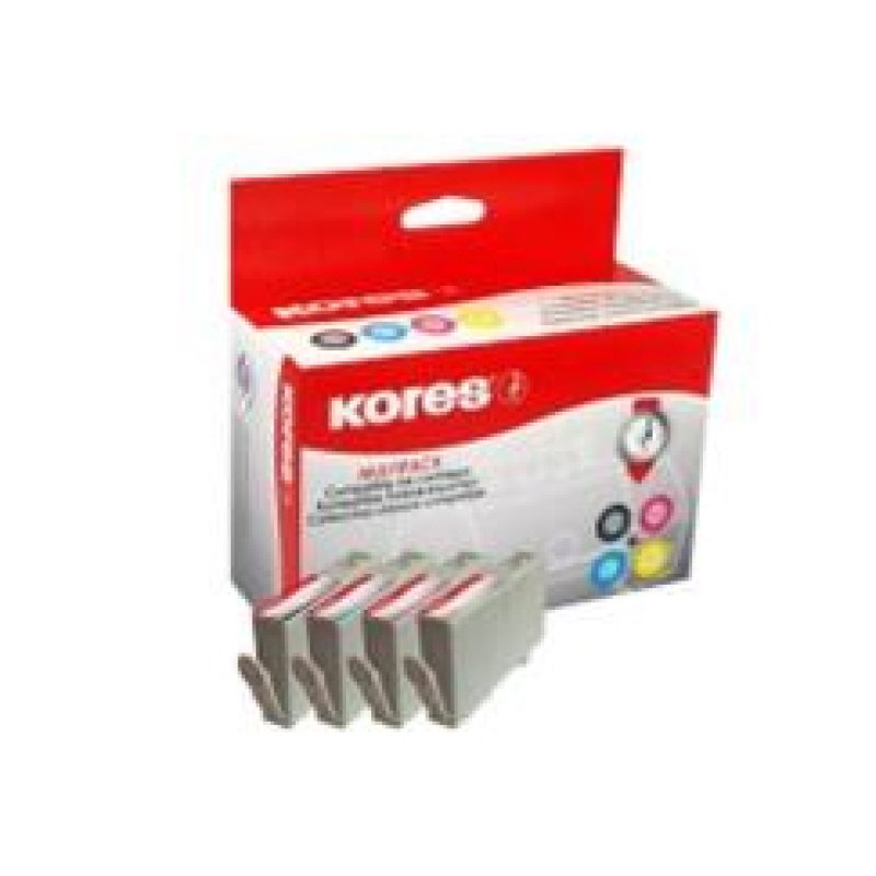 Kores G1712KIT ink cartridge Photo black, Photo cyan, Photo magenta, Photo yellow