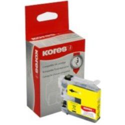 Kores Encre G1525Y remplace brother LC-123Y, jaune