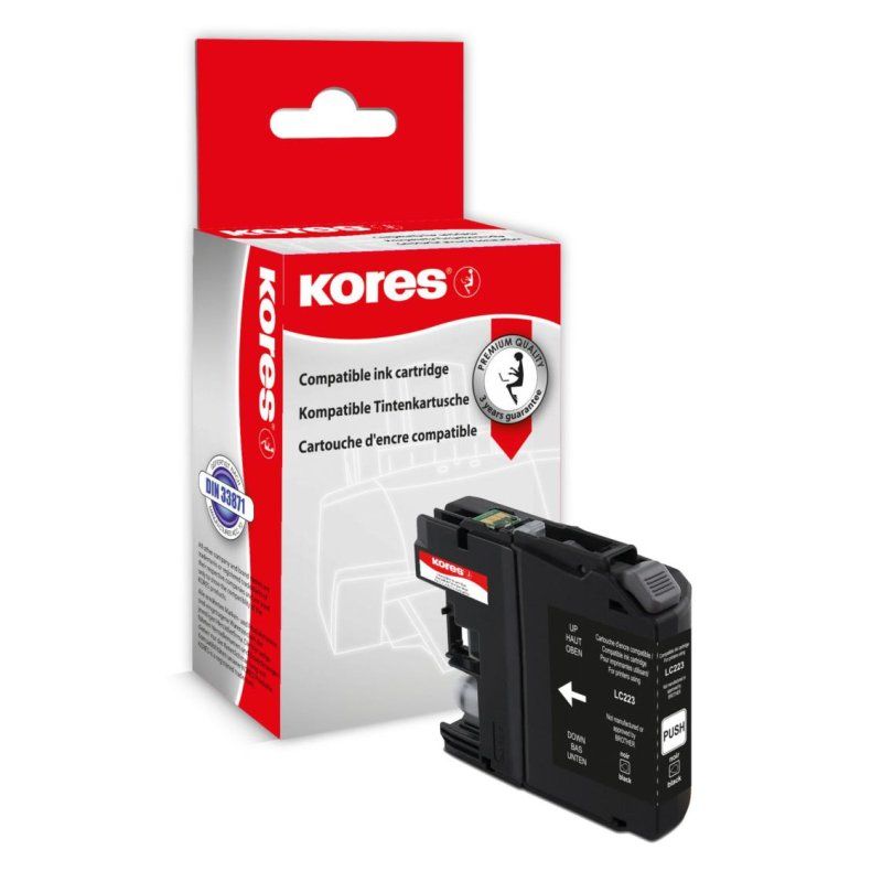 Kores Encre G1529BK remplace brother LC-223BK, noir