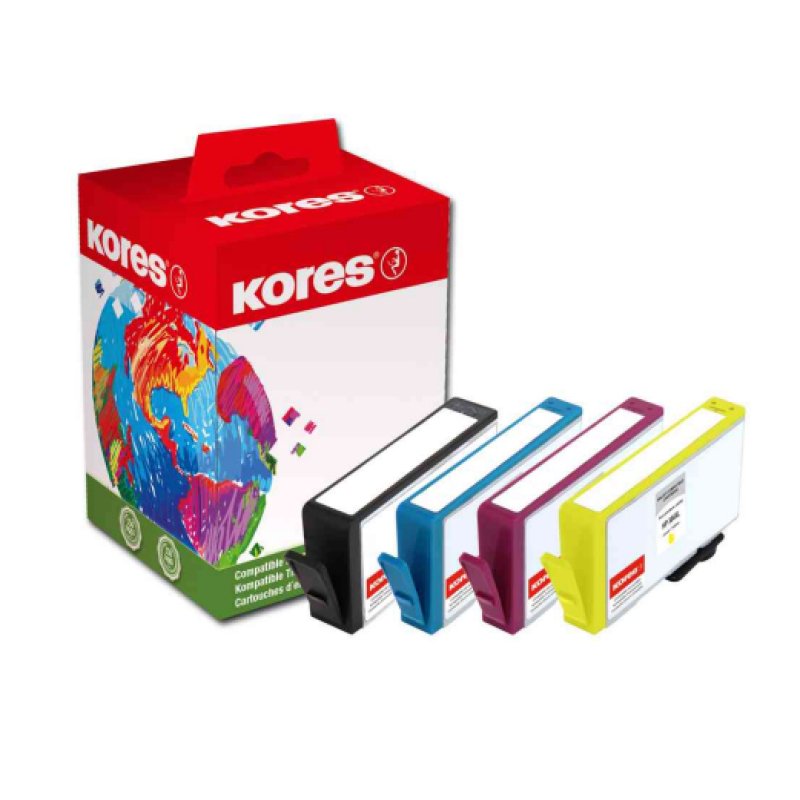 Kores G1743KIT ink cartridge 4 pc(s) Original Black, Cyan, Magenta, Yellow