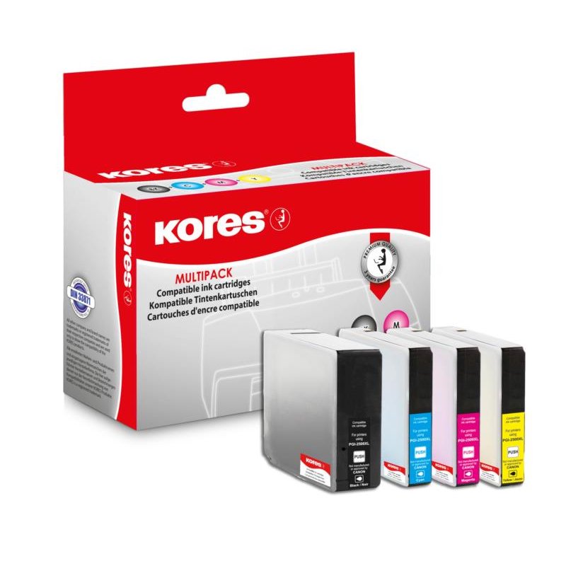 Kores G1565KIT cartouche d'encre Compatible Noir, Cyan, Jaune, Magenta