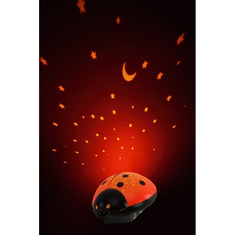 Ansmann Starlight lumière de nuit pour bébé Noir, Rouge