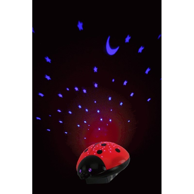 Ansmann Starlight lumière de nuit pour bébé Noir, Rouge
