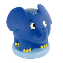 ANSMANN Veilleuse musicale à projection d'étoiles "éléphant"