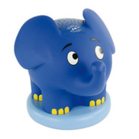 ANSMANN Veilleuse musicale à projection d'étoiles "éléphant"