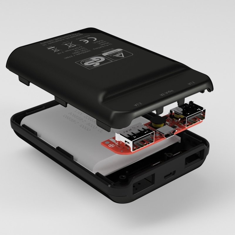 Ansmann 10.8 mini Lithium Polymère (LiPo) 10000 mAh Noir