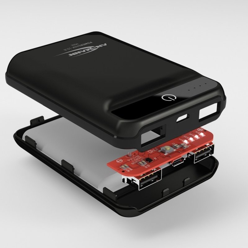 Ansmann 10.8 mini Lithium Polymère (LiPo) 10000 mAh Noir