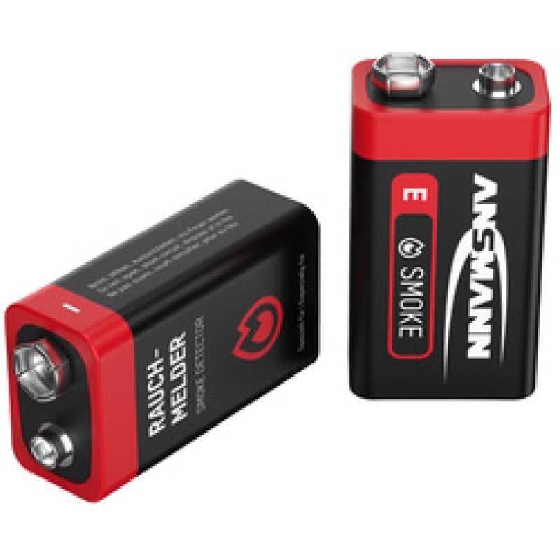 ANSMANN Pile alcaline, E-bloc 6LR61, 9 Volt, pack de 6